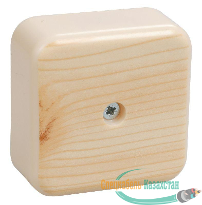 Коробка распаячная ОП 50х50х20 IP20 КМ41206-04 (4 клем. 3кв.мм) сосна ИЭК UKO10-050-050-020-K34