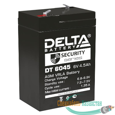 Аккумулятор ОПС 6В 4.5А.ч Delta DT 6045