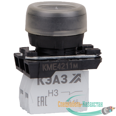 Кнопка КМЕ 4211м 1но+1нз цилиндр IP65 черн. КЭАЗ 248243