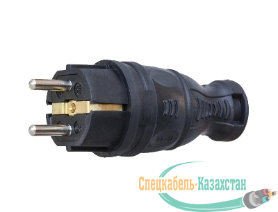 Вилка прямая 16А с заземл. каучук TOKOV ELECTRIC TKE-C05-KV-Z