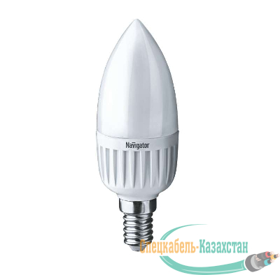 Лампа светодиодная 94 491 NLL-C37-7-230-2.7K-E14-FR 7Вт свеча 2700К тепл. бел. E14 525лм 176-264В Navigator 94491
