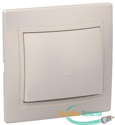 Выключатель 1-кл. СП КВАРТА проход. 10А IP20 ВСп10-1-0-ККм крем. ИЭК EVK12-K33-10-DM
