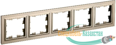 Рамка 5-м BRITE РУ-5-БрШ шампань IEK BR-M52-K37