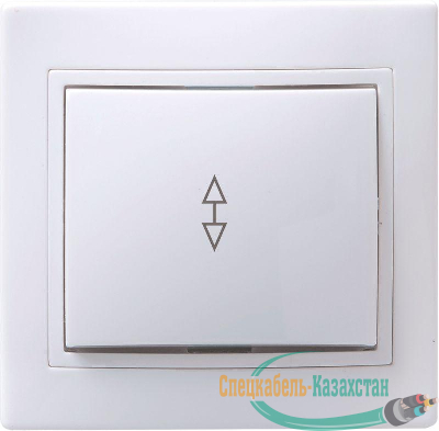 Выключатель 1-кл. СП КВАРТА проход. 10А IP20 ВСп10-1-0-КБ бел. ИЭК EVK12-K01-10-DM