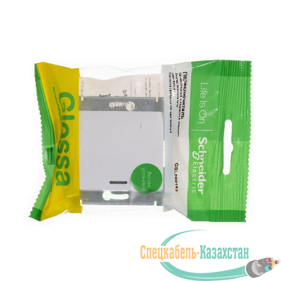 Механизм переключателя 1-кл. СП Glossa сх. 6а 10AX с подсветкой бел. SchE GSL000163
