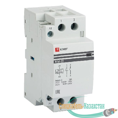 Контактор модульный КМ 20А 2NО (2 мод.) EKF km-2-20-20