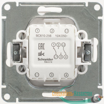Механизм переключателя 2-кл. W59 10АХ бел. SchE VS610-256-1-86