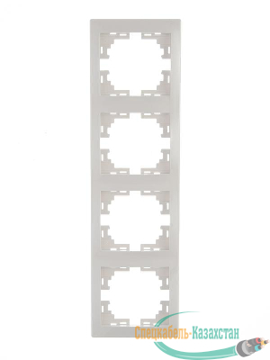 Рамка 4-м Мира верт. бел. Lezard 701-0200-154