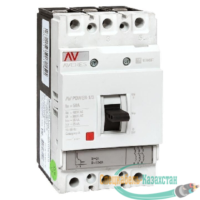 Выключатель автоматический 3п 50А 35кА AV POWER-1/3 TR AVERES EKF mccb-13-50-TR-av