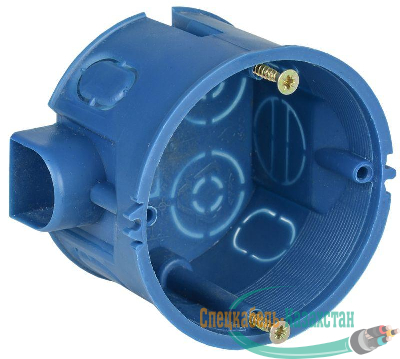 Коробка установочная С3 d68x45 для твердых стен (с саморезами и стык. узлами) ИЭК UKT10-068-045-000-A-S-UO