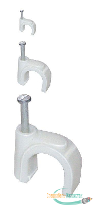 Скоба креп. круглая R9 (уп.100шт) ИЭК USK11-09-100