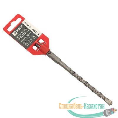 Бур по бетону SDS-plus 8х160мм 2 резца 4S спираль Master EKF db-8-160-2x4