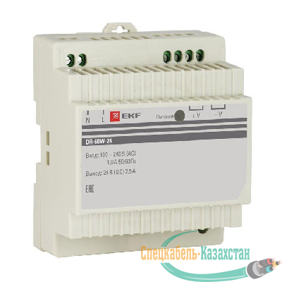 Блок питания 24В DR-60W-24 EKF dr-60w-24